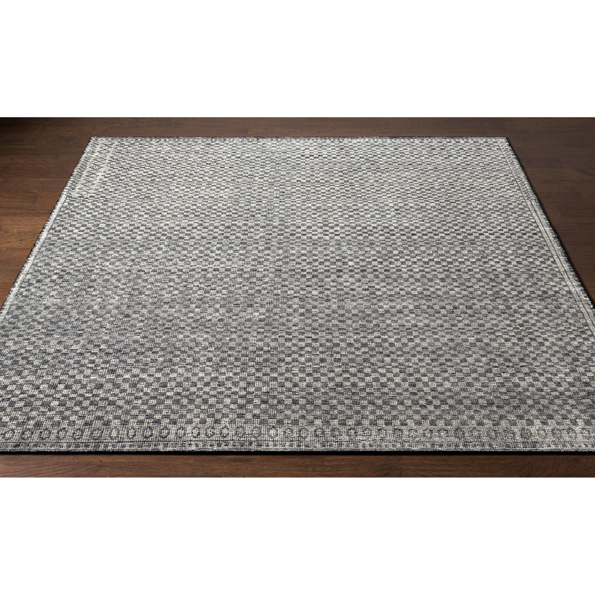 Malaga Rug - 25151 by Surya in ivory, black, medium gray. Made from 100% wool in a unique style.