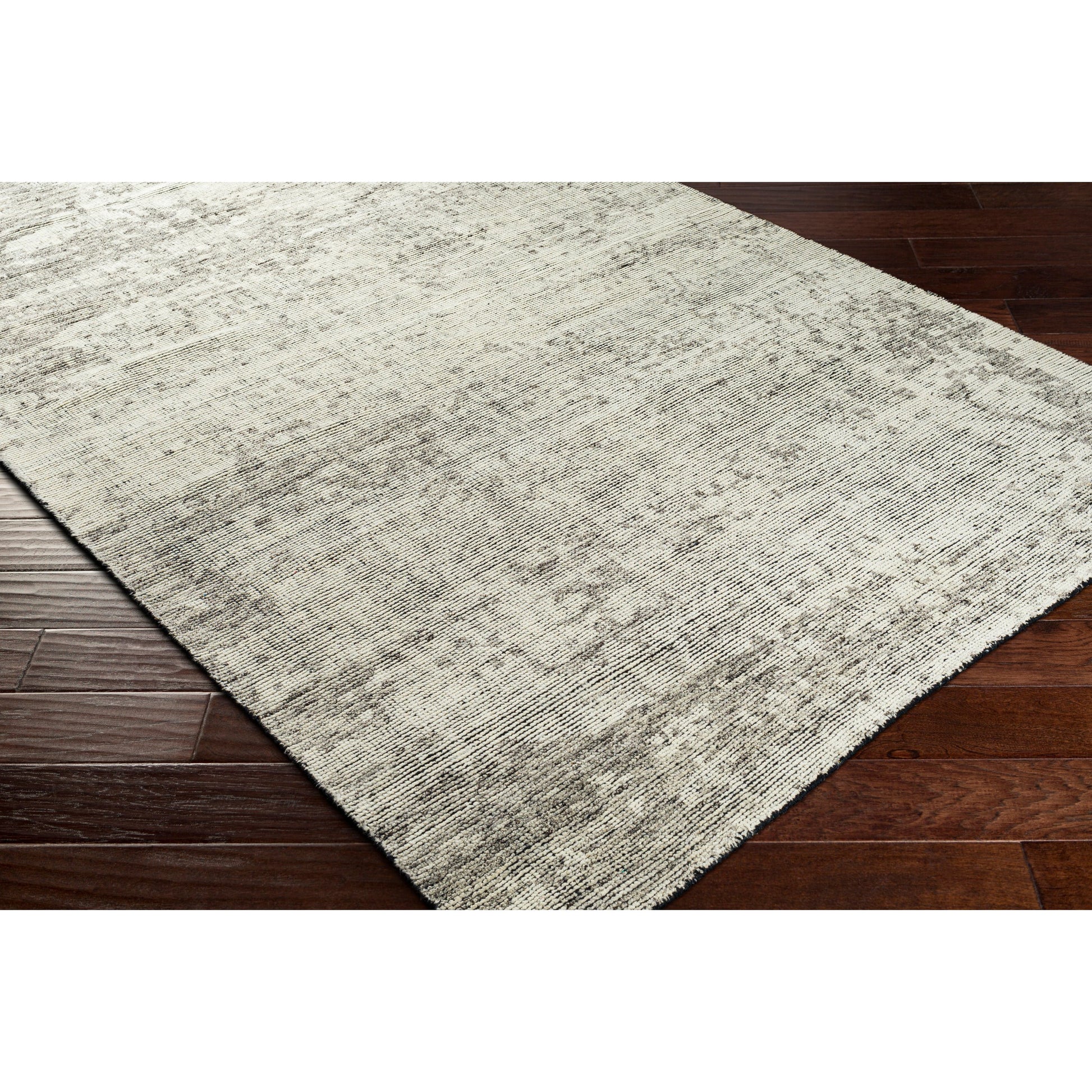 Malaga Rug - 25146 by Surya in ivory, black, medium gray. Made from 100% wool in a unique style.