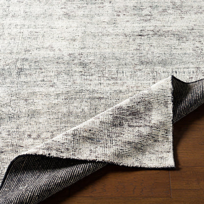 Malaga Rug - 25146 by Surya in ivory, black, medium gray. Made from 100% wool in a unique style.