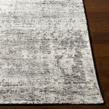 Malaga Rug - 25146 by Surya in ivory, black, medium gray. Made from 100% wool in a unique style.