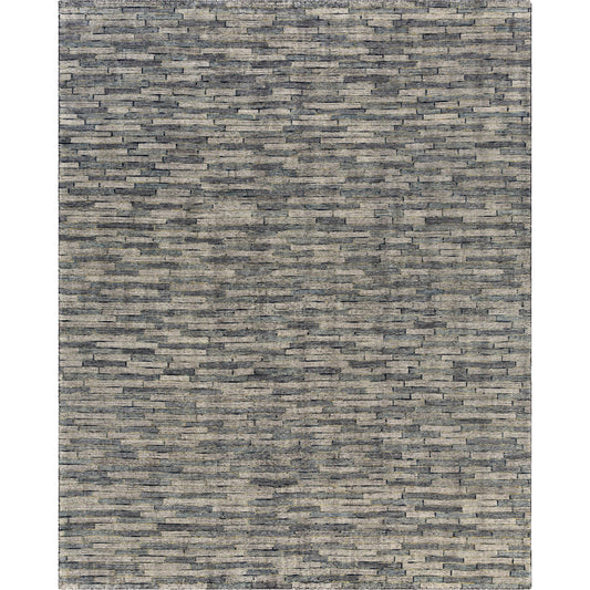 Malaga Rug - 26055 by Surya in ink blue, denim, light sage, light olive. Made from 90% wool, 10% polyester in a unique style.