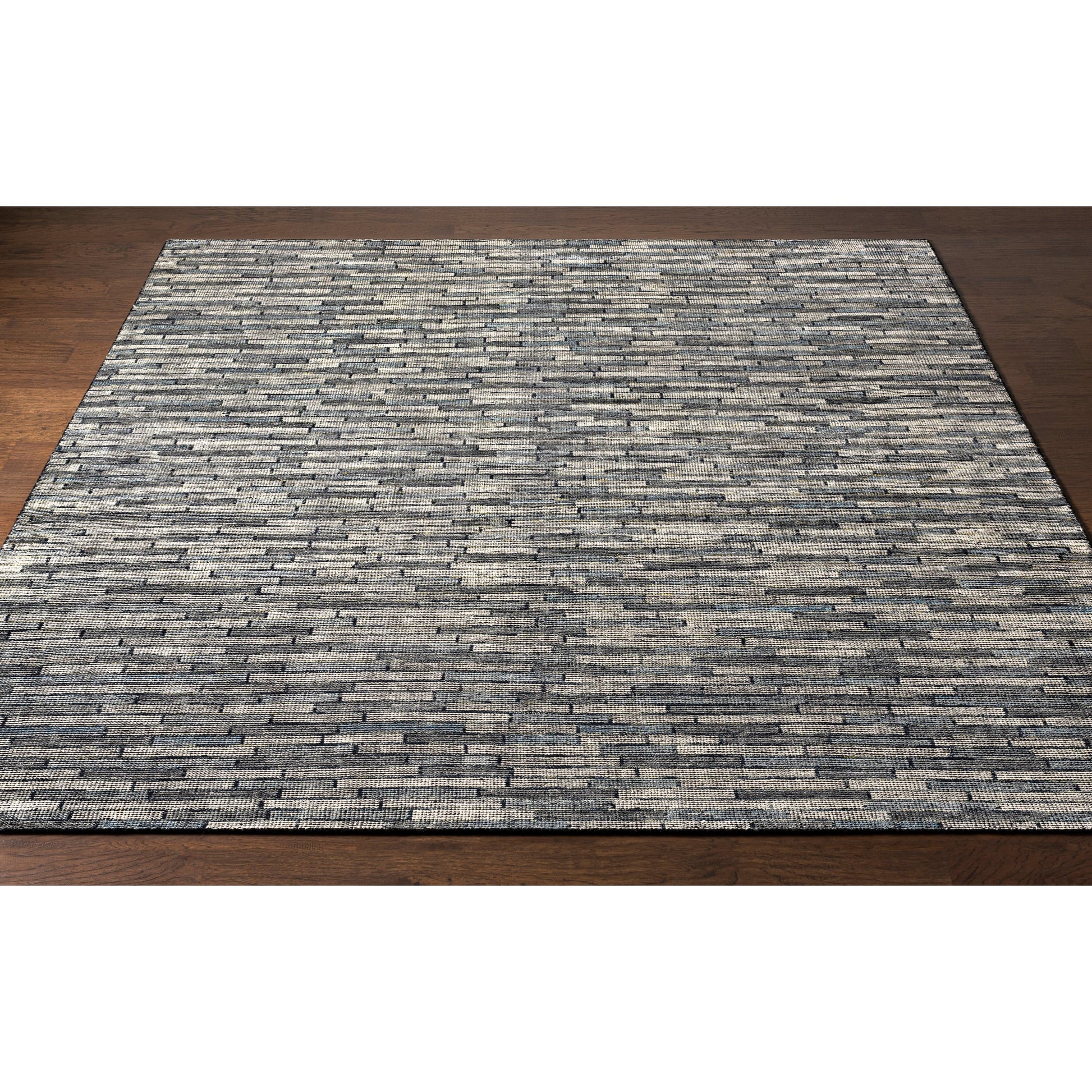 Malaga Rug - 26055 by Surya in ink blue, denim, light sage, light olive. Made from 90% wool, 10% polyester in a unique style.