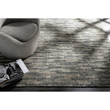 Malaga Rug - 26055 by Surya in ink blue, denim, light sage, light olive. Made from 90% wool, 10% polyester in a unique style.