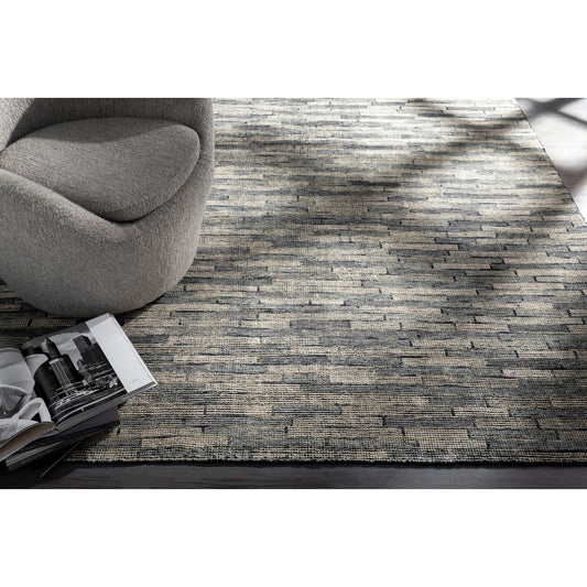 Malaga Rug - 26055 by Surya in ink blue, denim. Made from 90% wool, 10% polyester in a unique style.