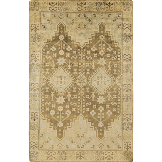 Maiden Rug - 1415 by Surya in light brown, brown, wheat, medium brown, beige, light olive. Made from 100% wool in a unique style.