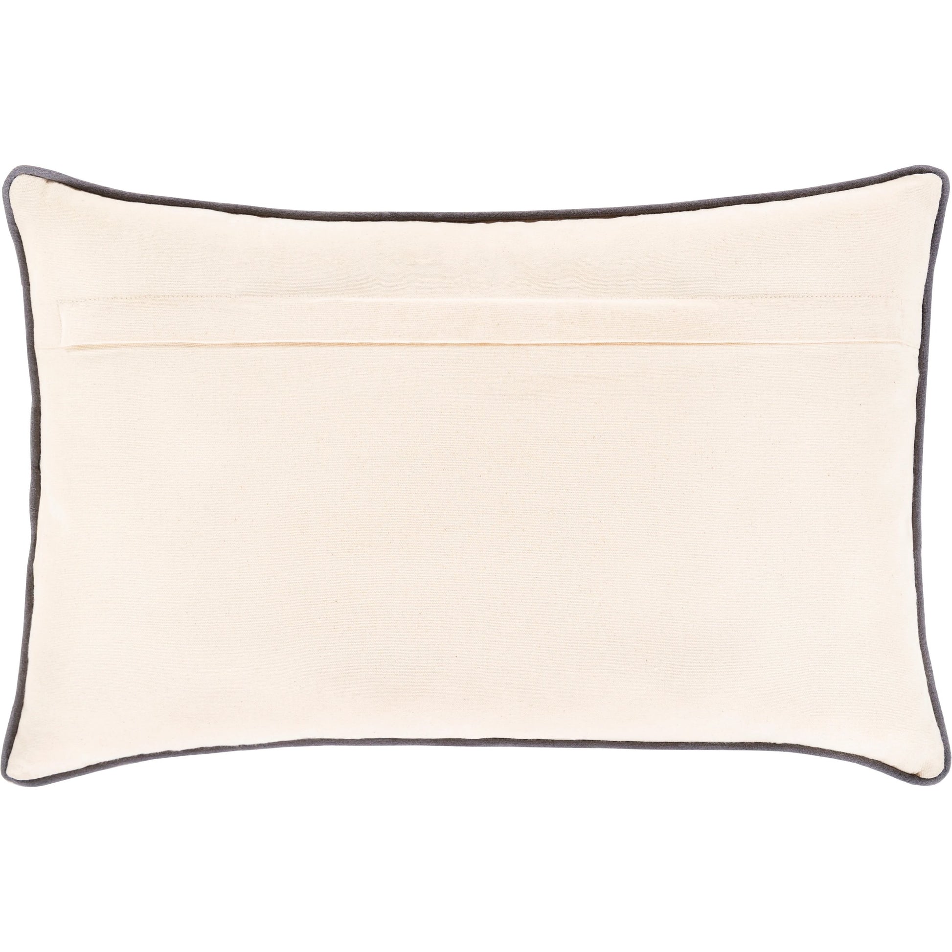 Mila Pillow - 9438 by Surya in ivory, gray, camel. Made from 97% cotton, 3% viscose, 100% cotton in a eclectic & global style.