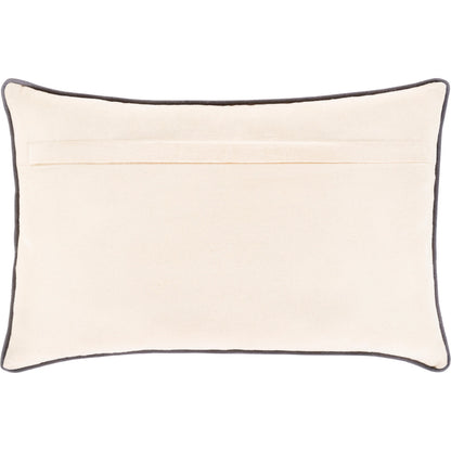 Mila Pillow - 9438 by Surya in ivory, gray, camel. Made from 97% cotton, 3% viscose, 100% cotton in a eclectic & global style.