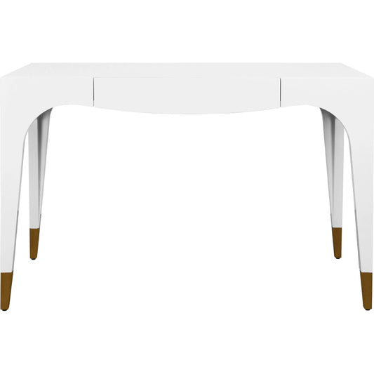 Mandi Tapered Leg, One Drawer Desk by Worlds Away. Made from unique in a unique style.