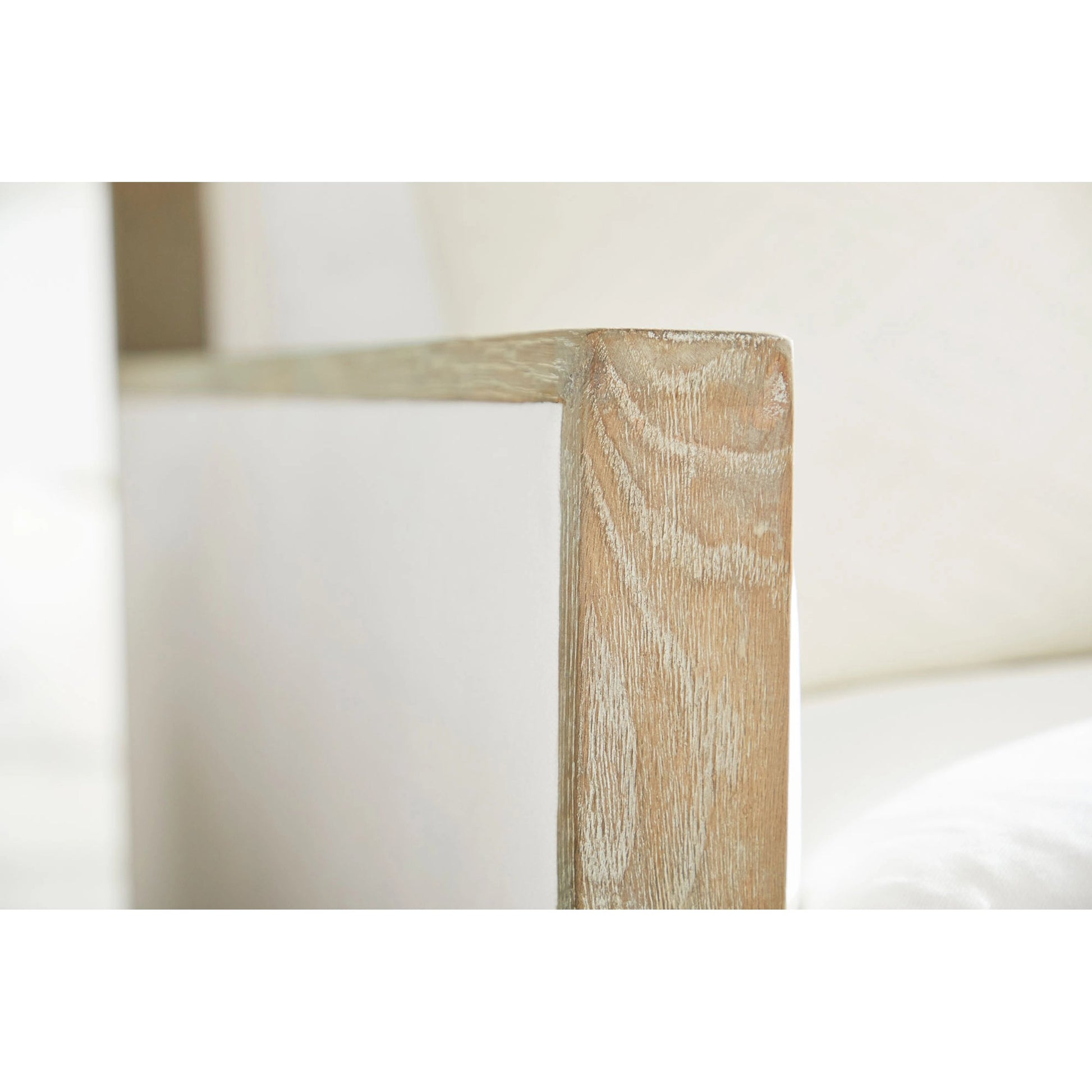 Manhattan Sofa by Essentials For Living in livesmart peyton-pearl, natural gray oak. Made from solid oak wood, mdf, plywood, 98% polyester, 2% nylon fabric, foam, feather in a coastal style.