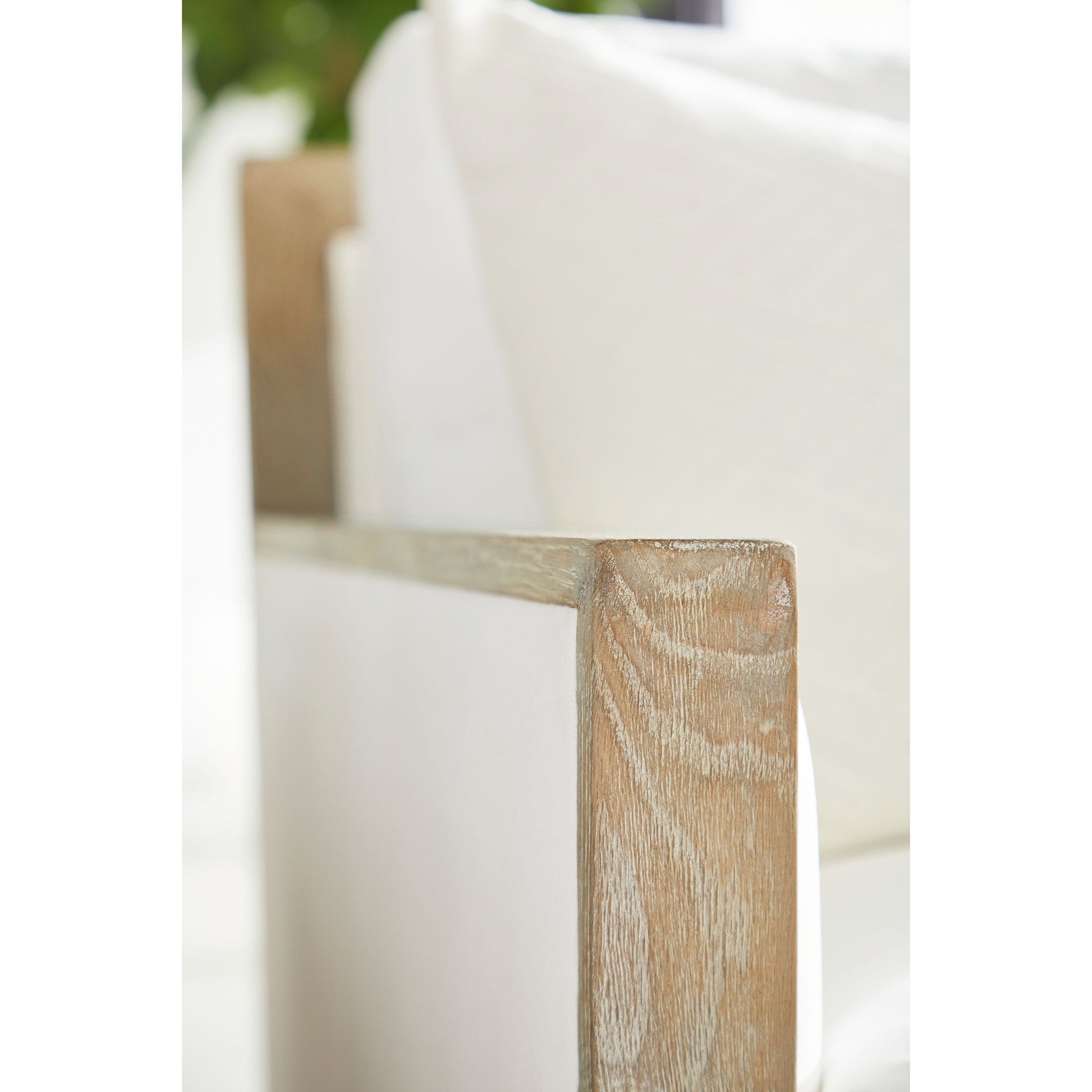 Manhattan Sofa by Essentials For Living in livesmart peyton-pearl, natural gray oak. Made from solid oak wood, mdf, plywood, 98% polyester, 2% nylon fabric, foam, feather in a coastal style.