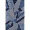 Blue, Silver / 5' x 8'