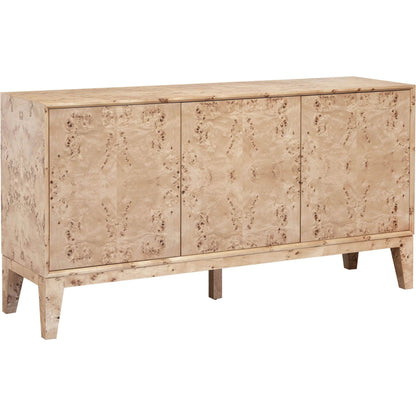 Mappa 3-Door Sideboard by LH Imports. Made from mdf oak veneer, burl mappa veneer in a modern style.