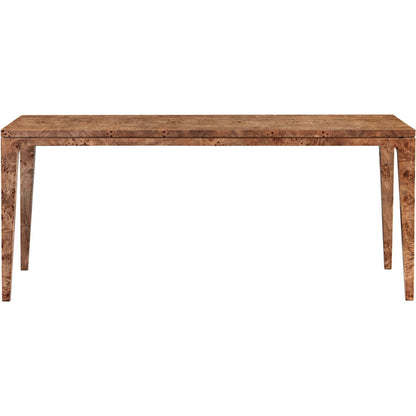 Mappa Large Dining Table by LH Imports in dark burl, matt black. Made from unique in a modern style.