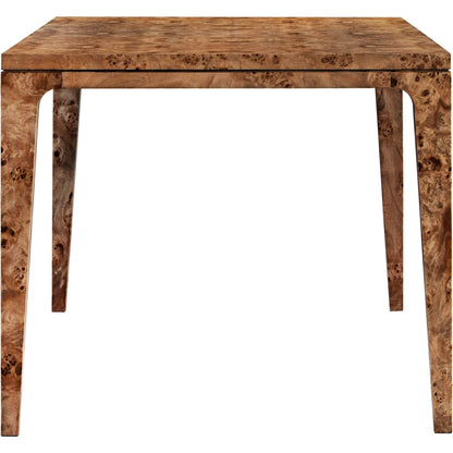 Mappa Large Dining Table by LH Imports in dark burl, matt black. Made from unique in a modern style.