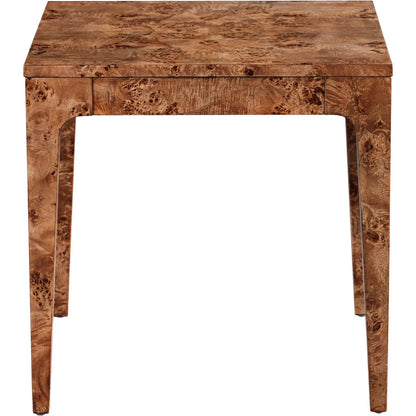 Mappa Side Table by LH Imports. Made from mappa burl veneer, mdf in a transitional style.