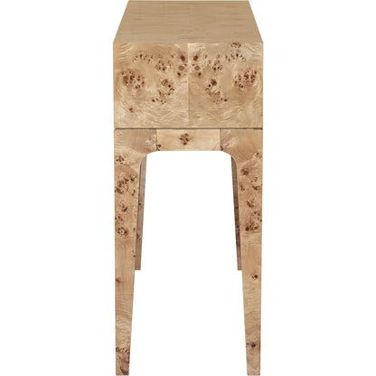 Mappa Console Table by LH Imports. Made from mappa burl veneer, oak veneer, mdf in a modern style.