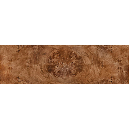 Mappa Console Table by LH Imports. Made from mappa burl veneer, oak veneer, mdf in a modern style.