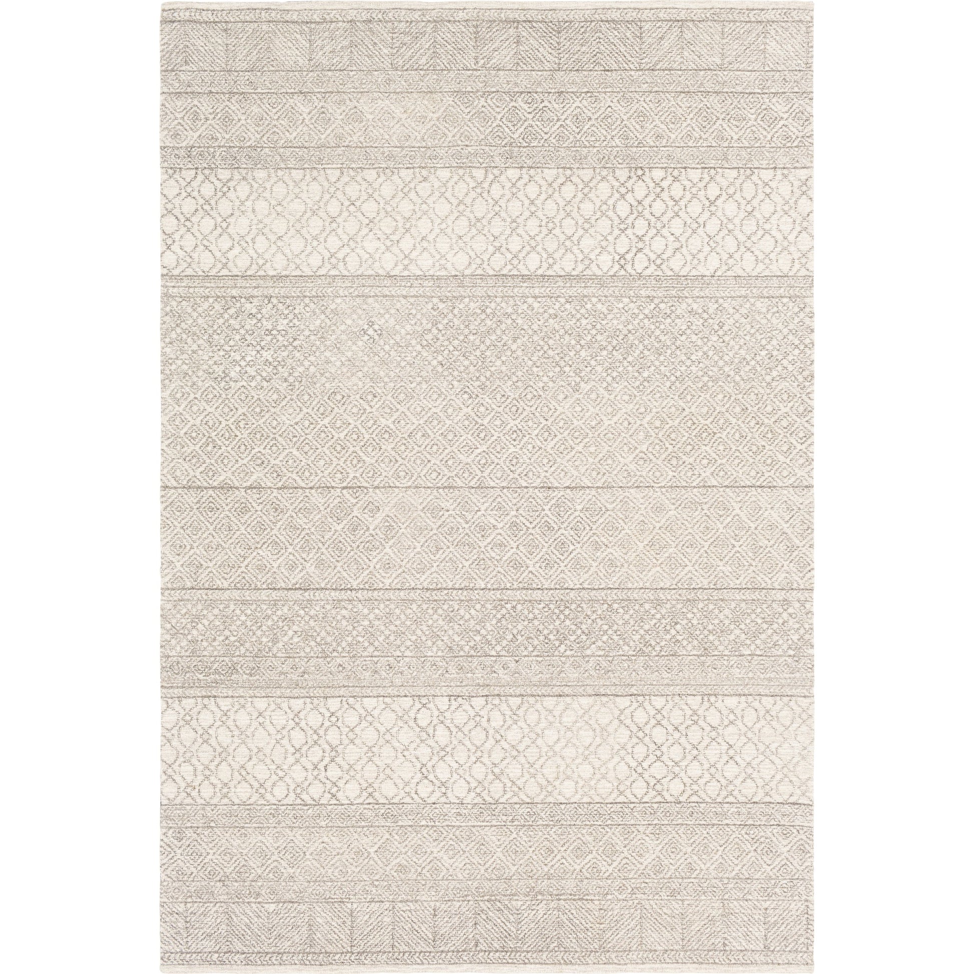 Lustro Rug by Livabliss in ivory, gray, medium gray, dark brown. Made from unique in a mode