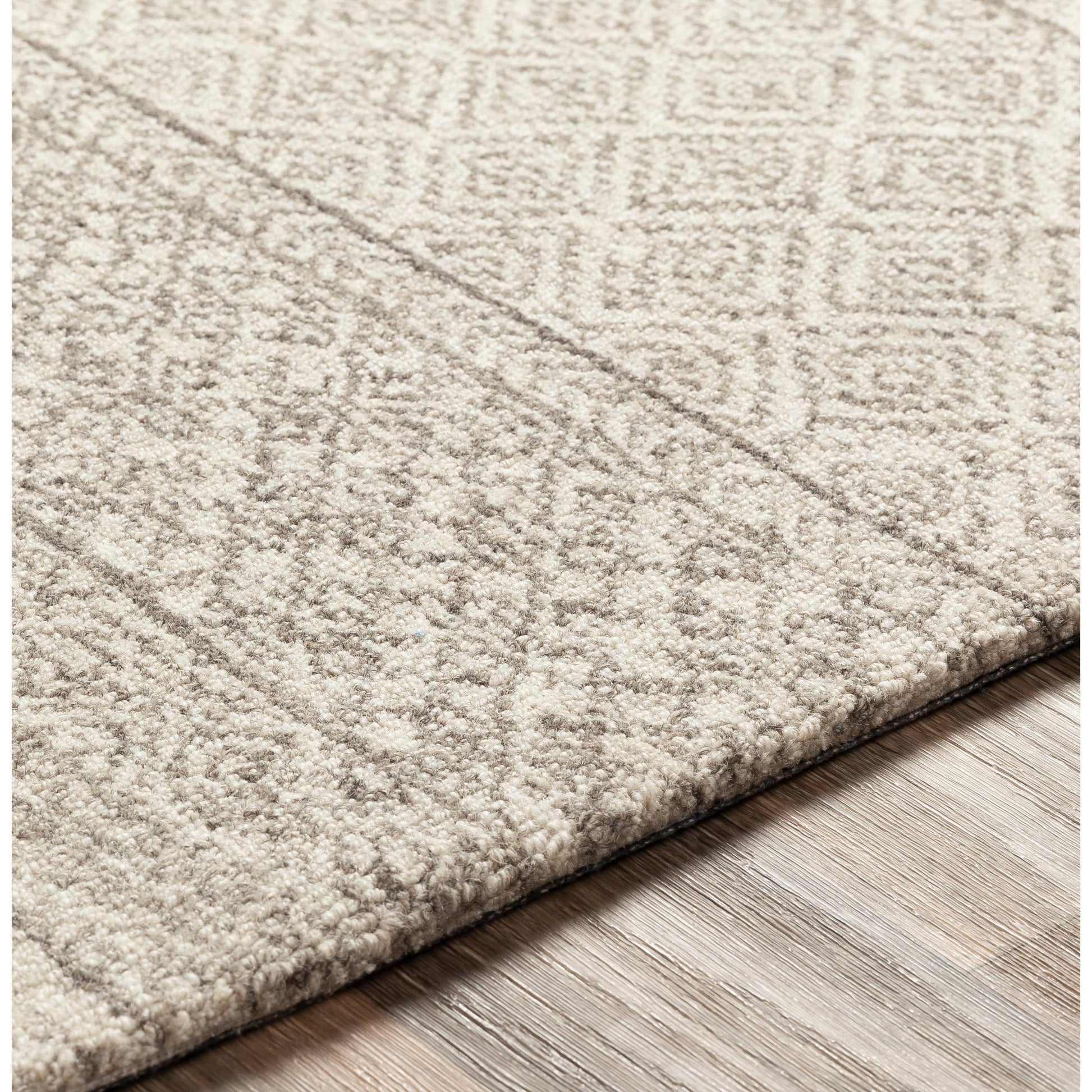 Lustro Rug by Livabliss in ivory, gray, medium gray, dark brown. Made from unique in a modern style.