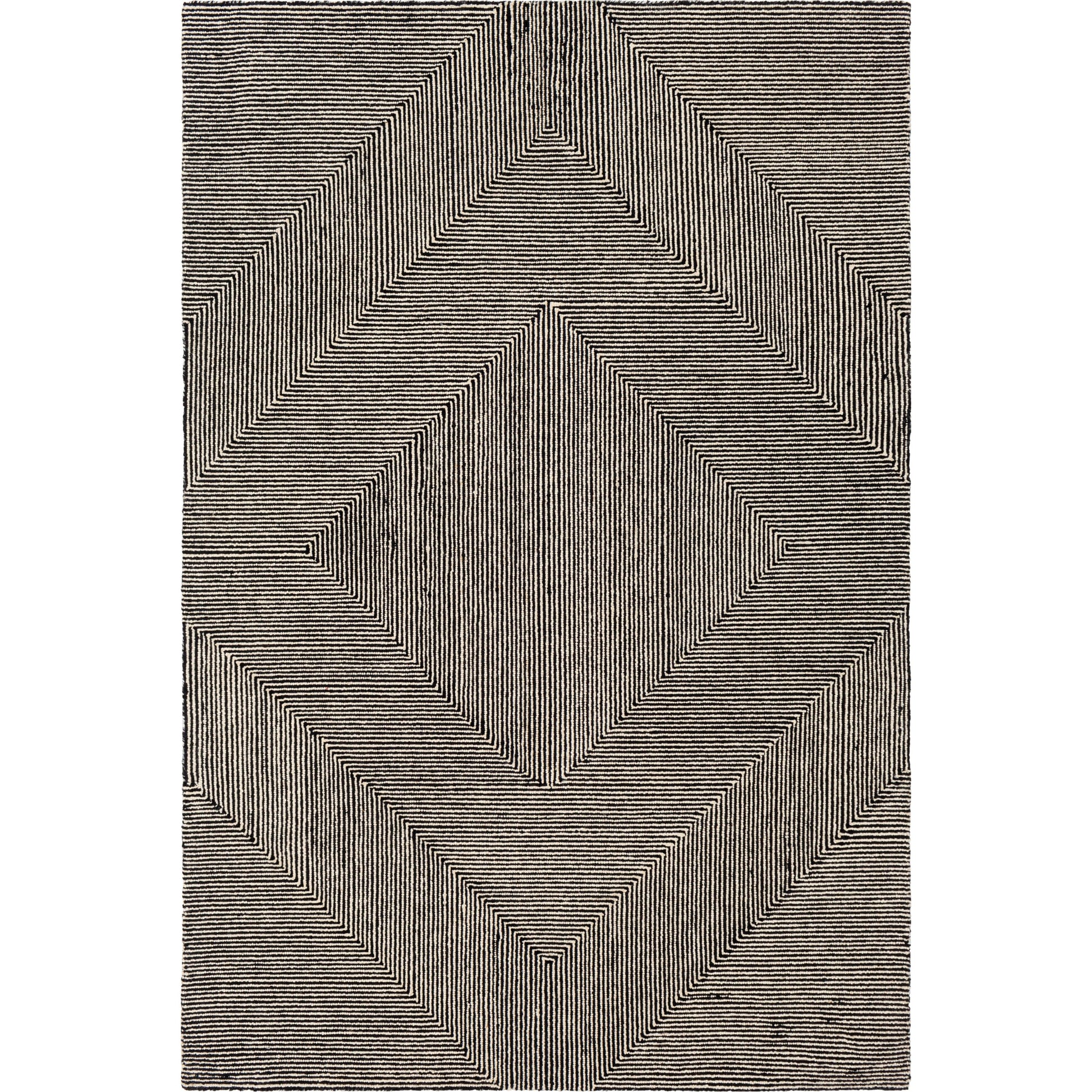 Maroc Rug - 26231 by Livabliss in cream, black. Made from 100% wool in a unique style.