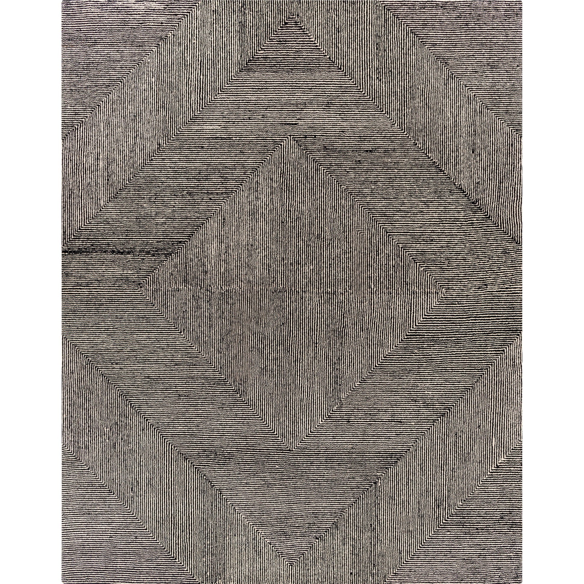 Maroc Rug - 26231 by Livabliss in cream, black. Made from 100% wool in a unique style.