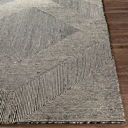 Maroc Rug - 26231 by Livabliss in cream, black. Made from 100% wool in a unique style.