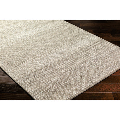 Maroc Area Rug by Livabliss in cream, taupe. Made from main: 100% wool in a unique style.