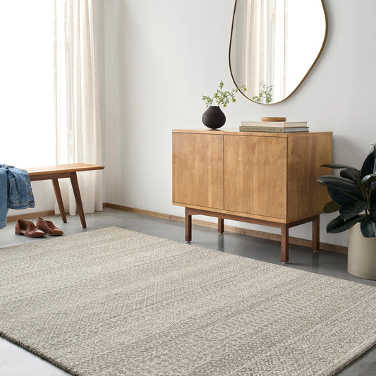 Maroc Rug - 33964 by Livabliss in cream, taupe. Made from wool in a unique style.