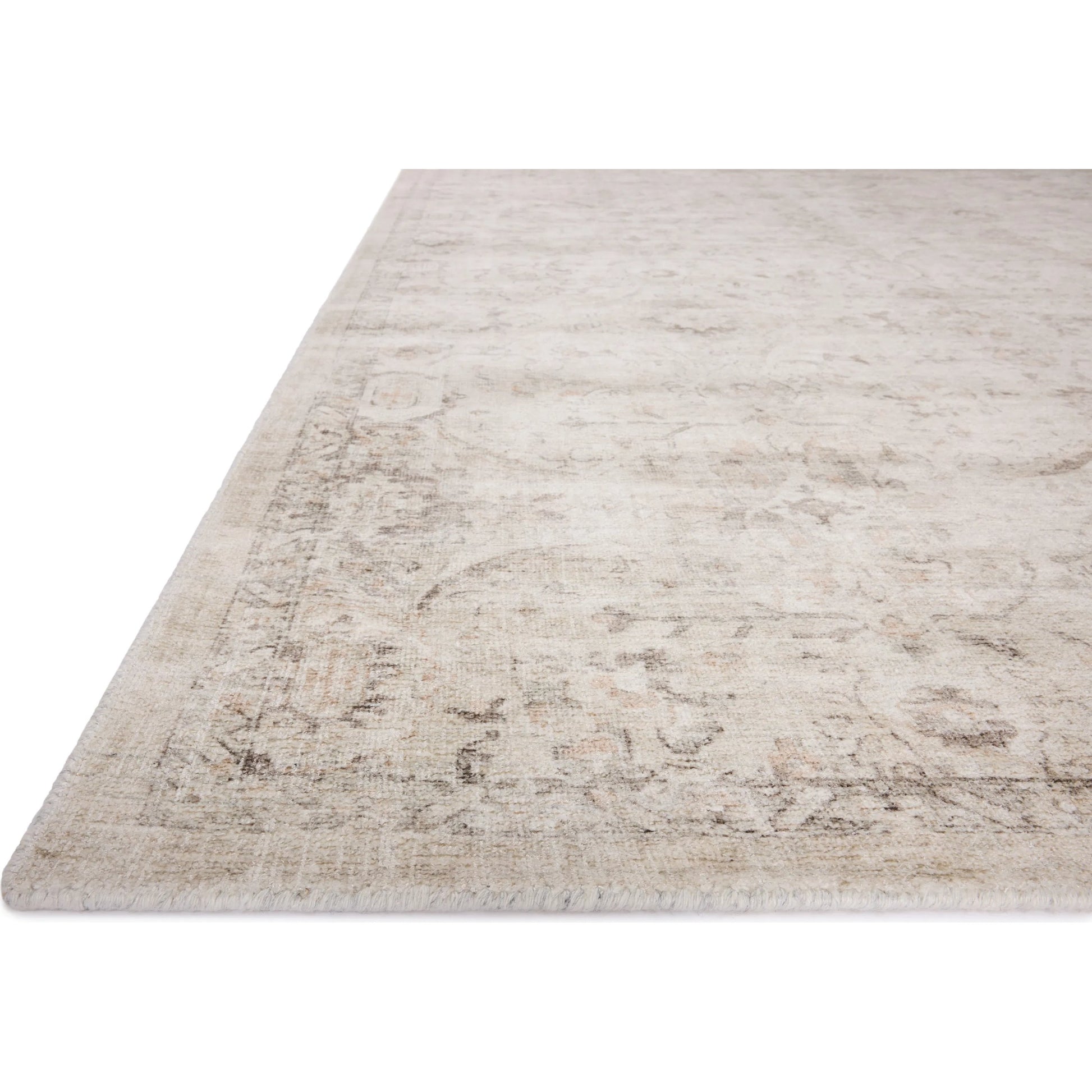 Marcella MAC-03 Rug by Loloi in cream, pebble. Made from wool, viscose in a unique style.