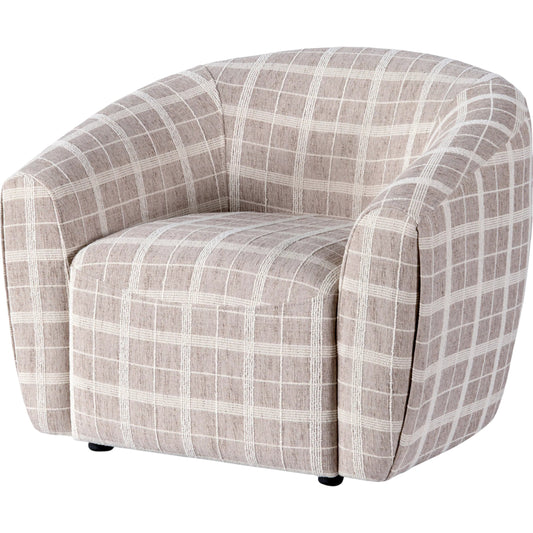 Mariana Accent Chair by Surya in grey and natural. Made from polyester, rubber wood, high density polyurathane foam in a unique style.