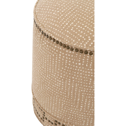 Marlow Ottoman by Essentials For Living in bisque and bisque french linen. Made from 100% french linen in a transitional style.