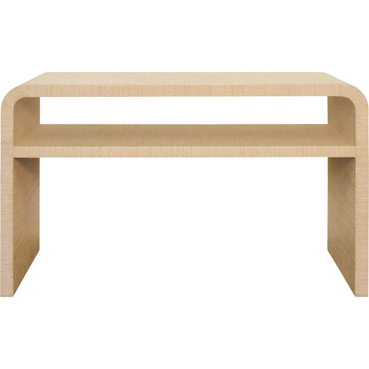 Marshall Waterfall Edge Two Tier Console Table by Worlds Away. Made from unique in a unique style.