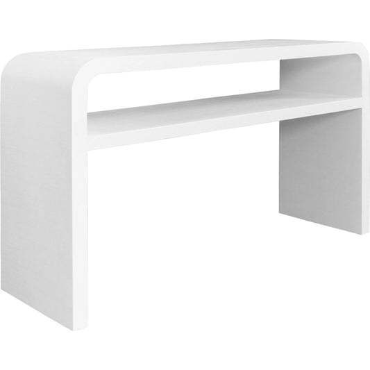 Marshall Waterfall Edge Two Tier Console Table by Worlds Away. Made from unique in a transitional style.