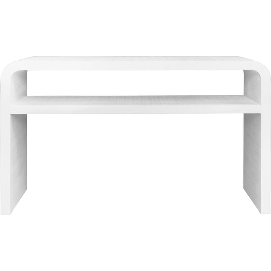 Marshall Waterfall Edge Two Tier Console Table by Worlds Away. Made from unique in a unique style.