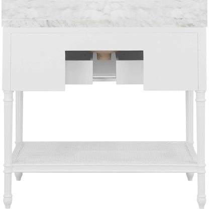 Martha Bath Vanity by Worlds Away in white. Made from unique in a modern style.