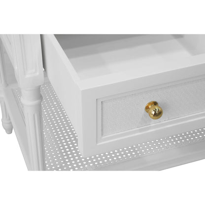 Martha Bath Vanity by Worlds Away in white. Made from unique in a modern style.