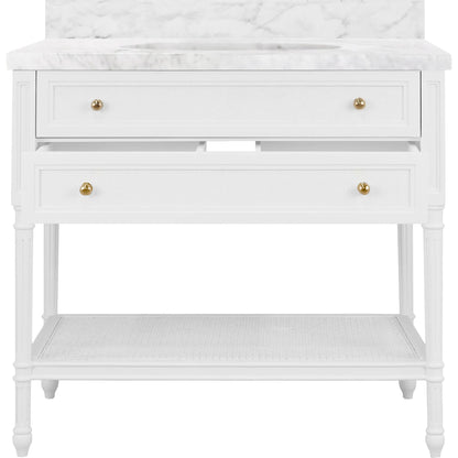 Martha Bath Vanity by Worlds Away in white. Made from unique in a modern style.