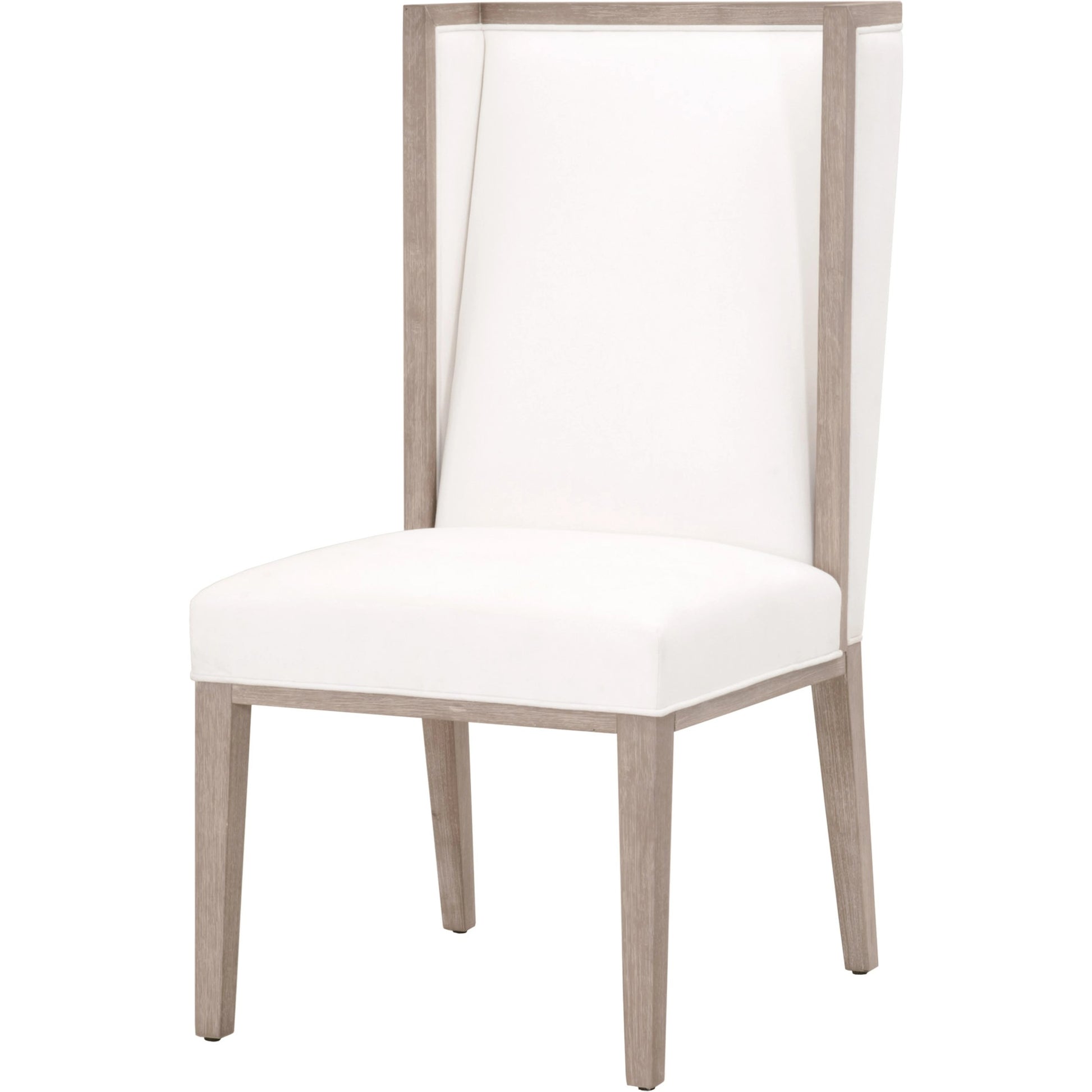 Martin Wing Back Chair (Set of 2) by Essentials For Living in gray. Made from solid rubberwood, solid pine, 98% polyester, 2% nylon in a modern style.