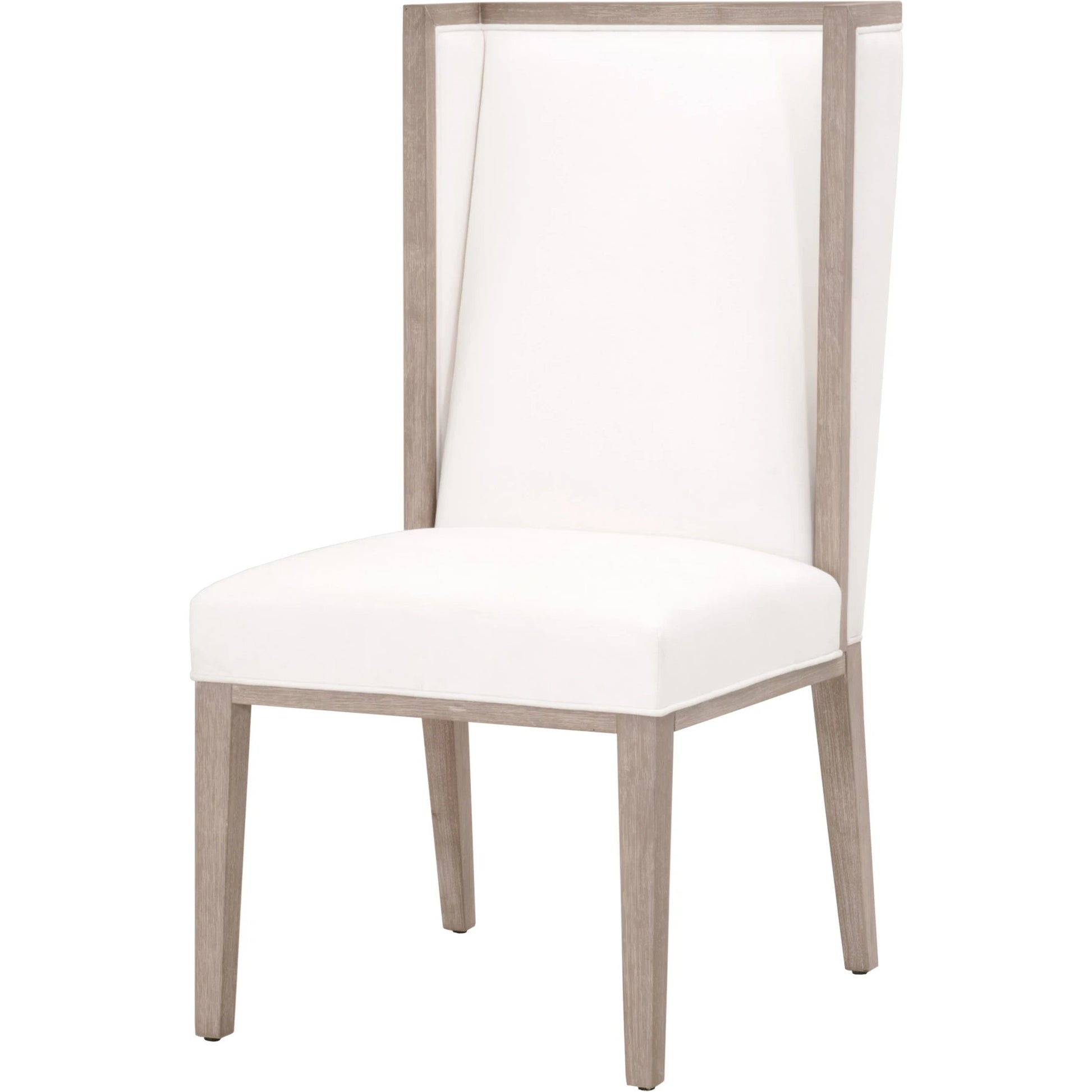 Martin Wing Back Chair (Set of 2) by Essentials For Living in gray. Made from solid rubberwood, solid pine, 98% polyester, 2% nylon in a modern style.