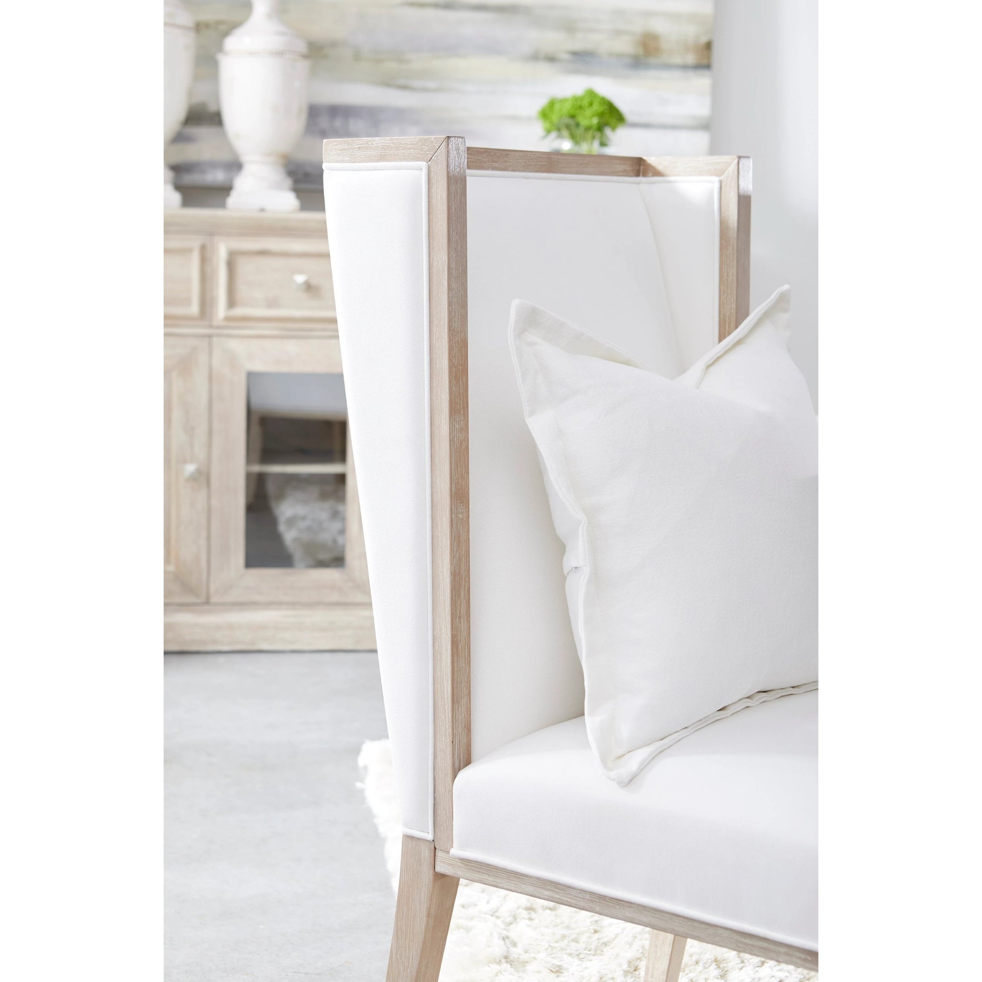 Martin Wing Back Chair (Set of 2) by Essentials For Living in gray. Made from solid rubberwood, solid pine, 98% polyester, 2% nylon in a modern style.