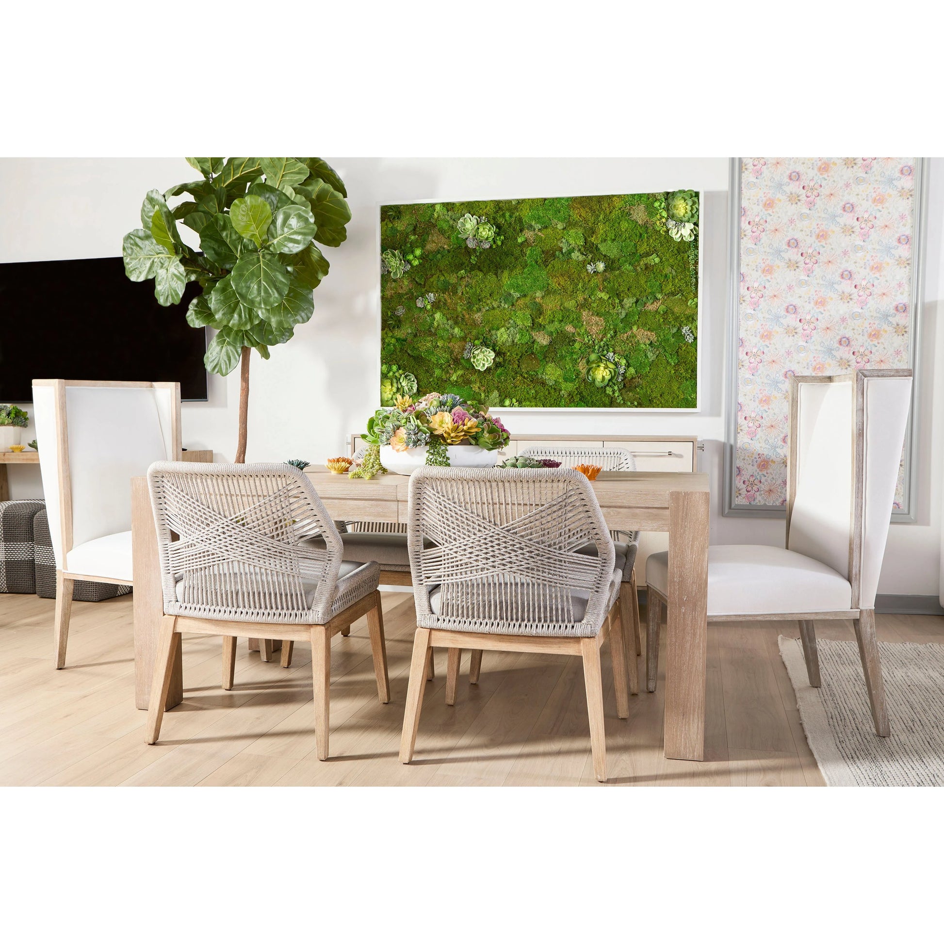 Martin Wing Back Chair (Set of 2) by Essentials For Living in gray. Made from solid rubberwood, solid pine, 98% polyester, 2% nylon in a modern style.