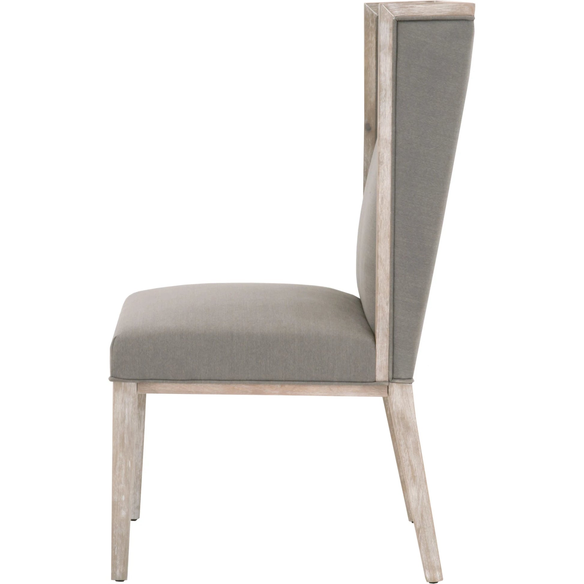Martin Wing Back Chair (Set of 2) by Essentials For Living in gray. Made from solid rubberwood, solid pine, 98% polyester, 2% nylon in a modern style.
