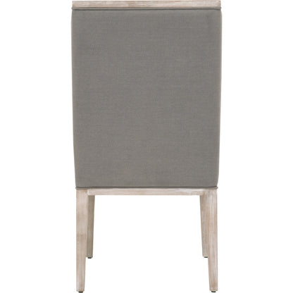 Martin Wing Back Chair (Set of 2) by Essentials For Living in gray. Made from solid rubberwood, solid pine, 98% polyester, 2% nylon in a modern style.