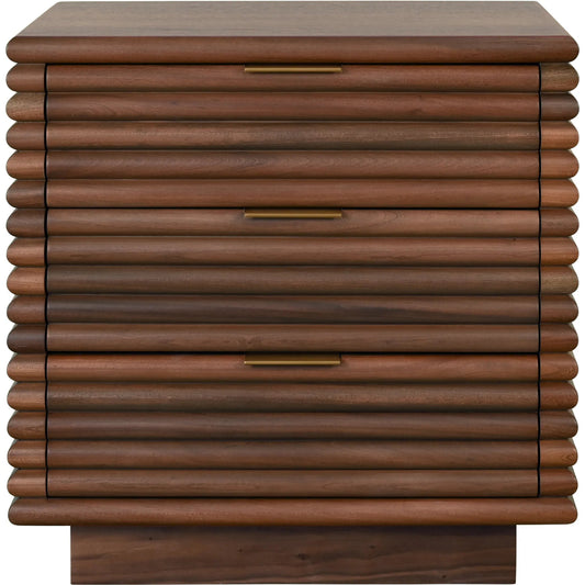 Mateo Three Drawer Side Table by Worlds Away. Made from unique in a unique style.