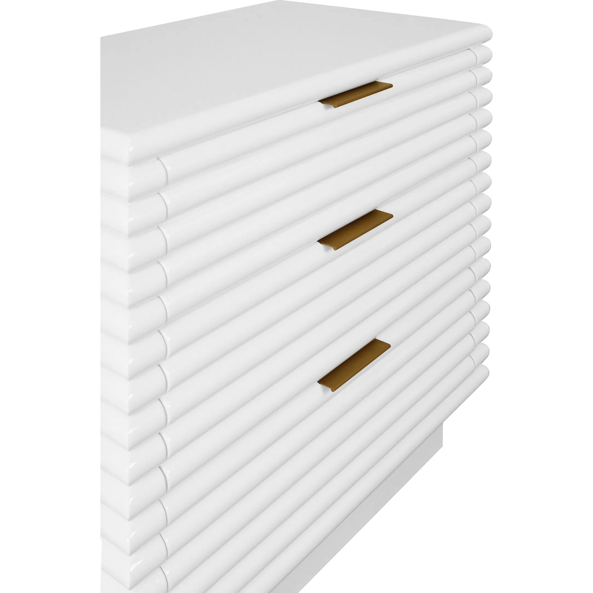 Mateo Three Drawer Side Table by Worlds Away. Made from unique in a unique style.