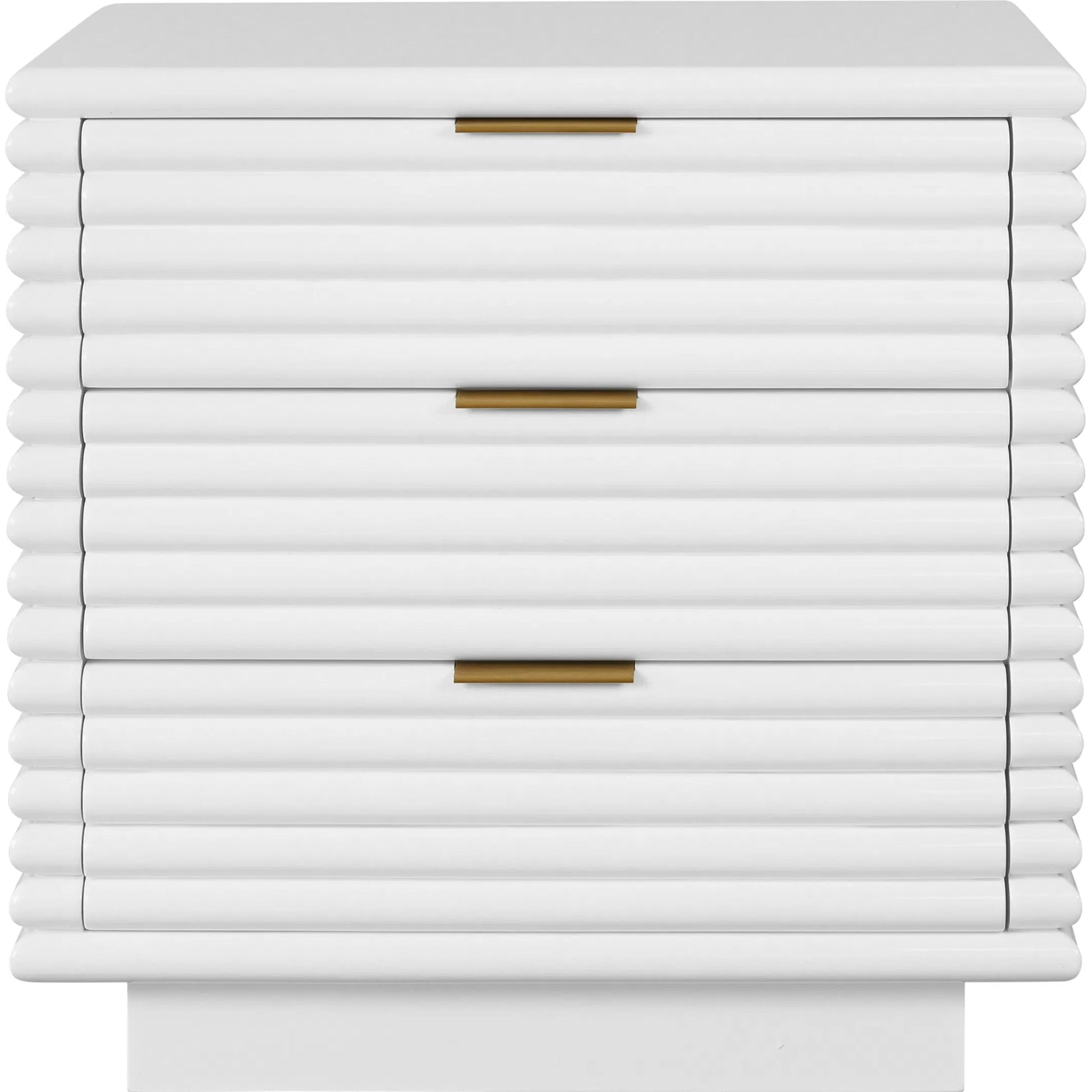 Mateo Three Drawer Side Table by Worlds Away. Made from unique in a unique style.