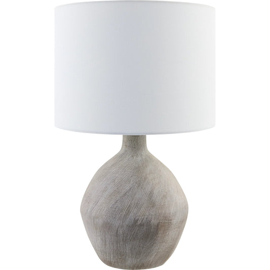 Mably Accent Table Lamp by Livabliss in glazed, plated. Made from ceramic, linen, polyester, iron in a unique style.