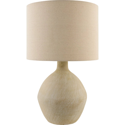 Mably Accent Table Lamp by Livabliss in glazed, plated. Made from ceramic, linen, polyester, iron in a unique style.