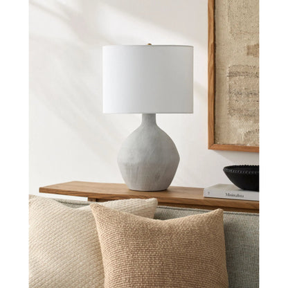 Mably Accent Table Lamp by Livabliss. Made from ceramic, linen, polyester, iron in a transitional style.