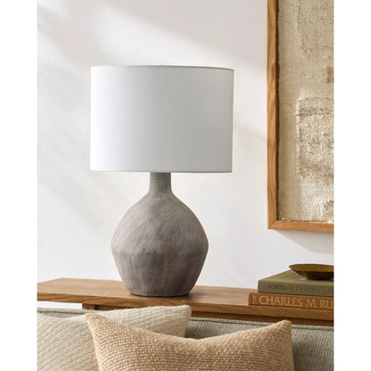 Mably Accent Table Lamp by Livabliss. Made from ceramic, linen, polyester, iron in a transitional style.